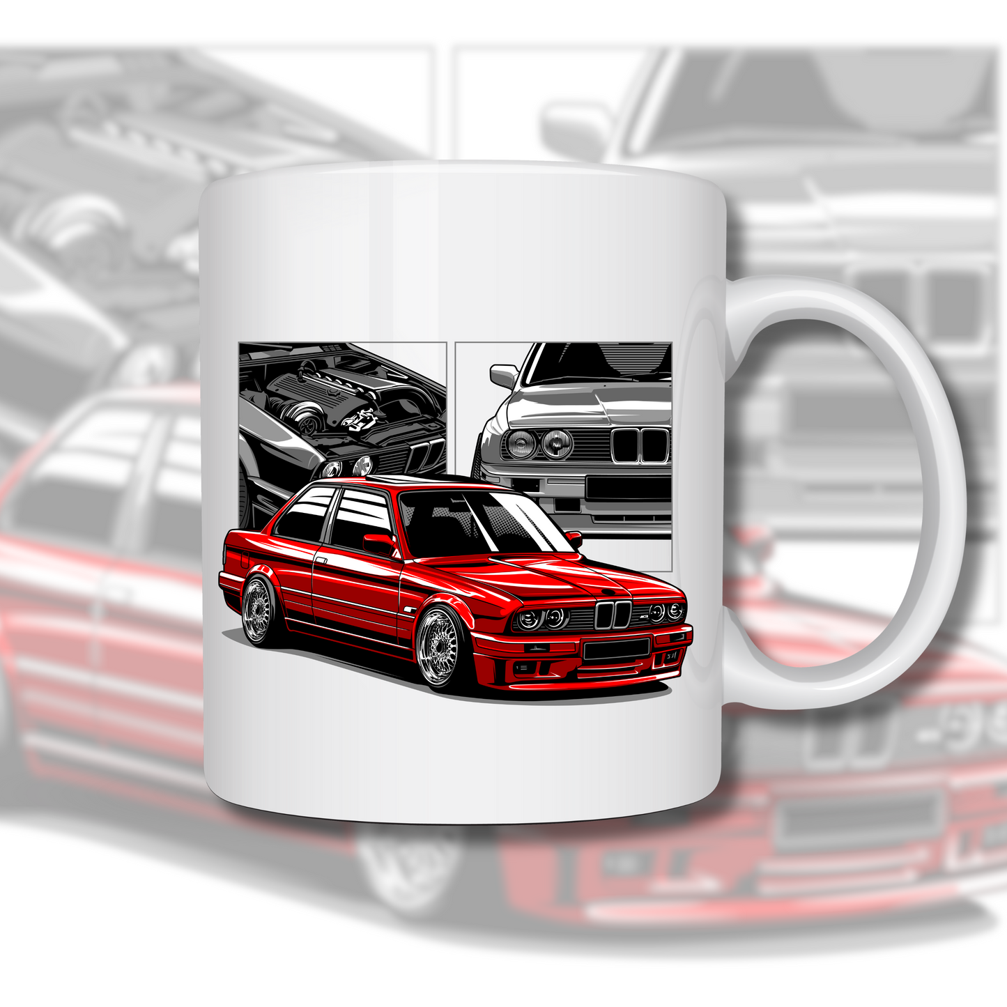 TASSE MIT MOTIV BMW E30