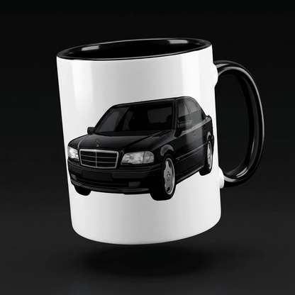 MERCEDES-BENZ W202 TASSE MIT MOTIV – BLACK. EDITION