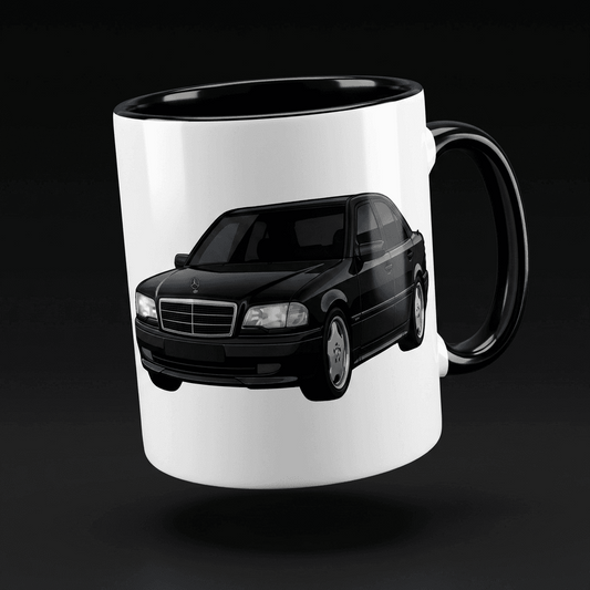 MERCEDES-BENZ W202 TASSE MIT MOTIV – BLACK. EDITION