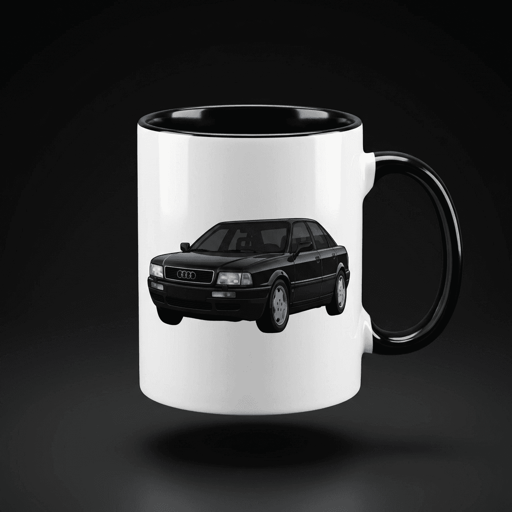 AUDI 80 B4 TASSE MIT MOTIV – BLACK. EDITION