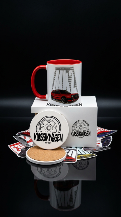 TASSE MIT MOTIV VW GOLF 2
