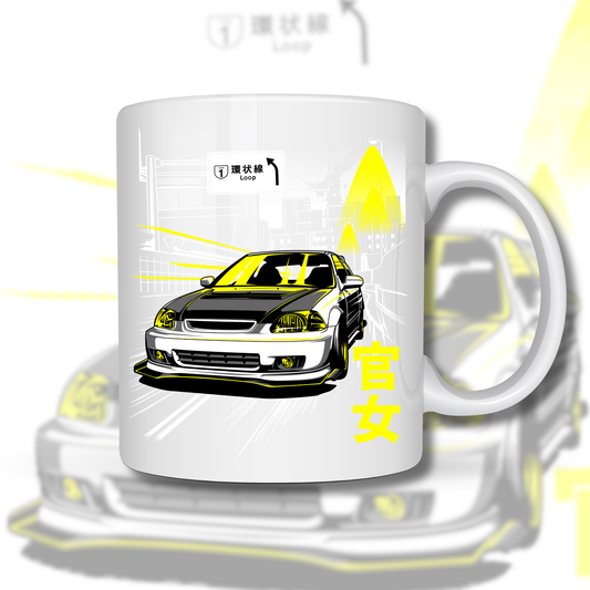 TASSE MIT MOTIV HONDA CIVIC 6