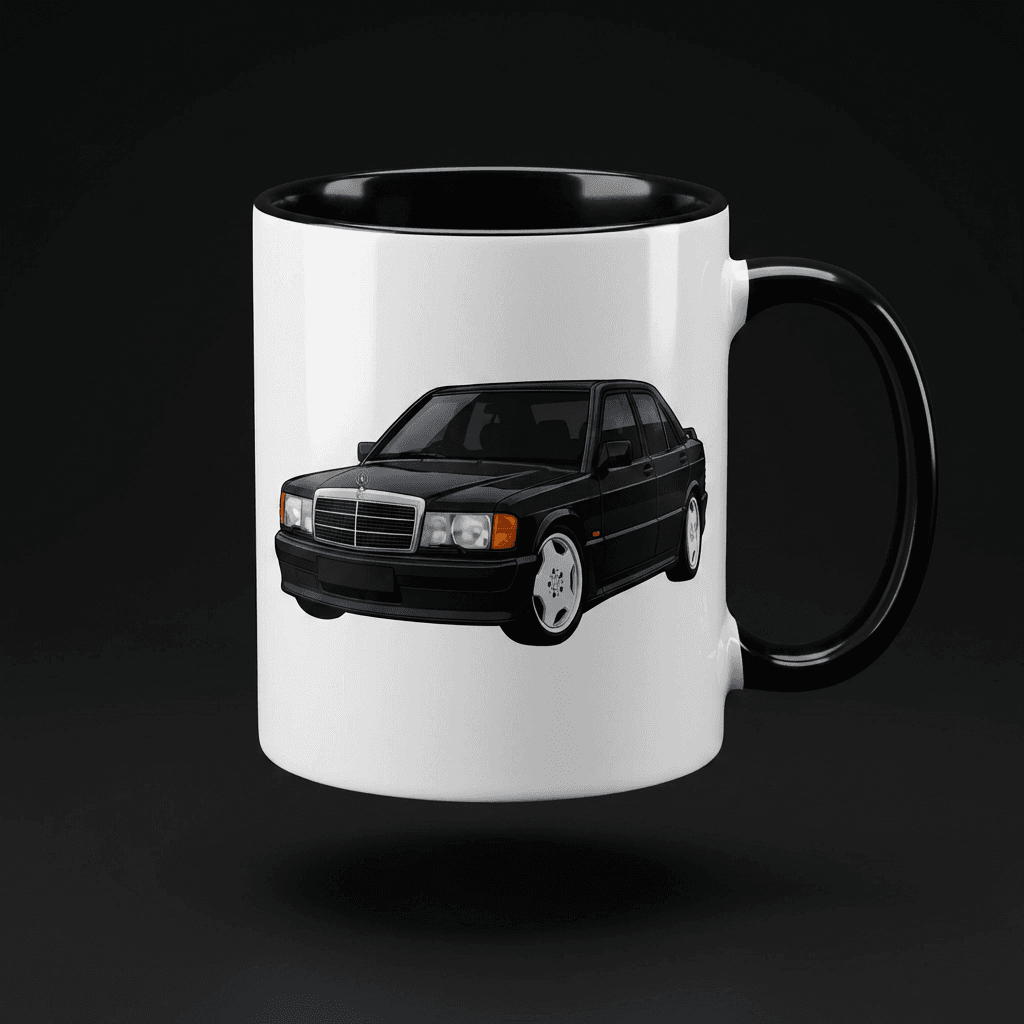 MERCEDES-BENZ W201 TASSE MIT MOTIV – BLACK. EDITION
