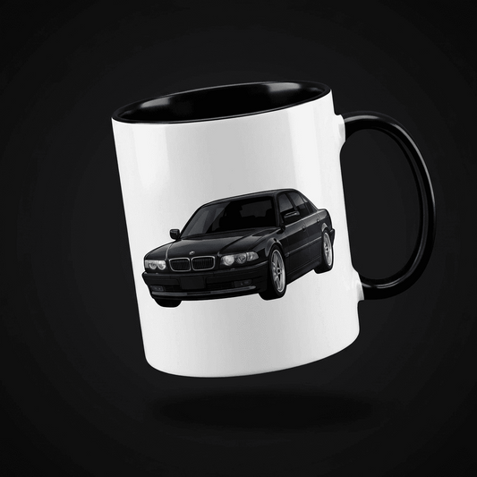 BMW E38 TASSE MIT MOTIV – BLACK. EDITION