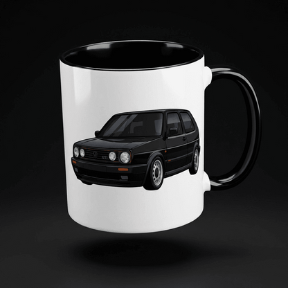 GOLF II TASSE MIT MOTIV – BLACK. EDITION