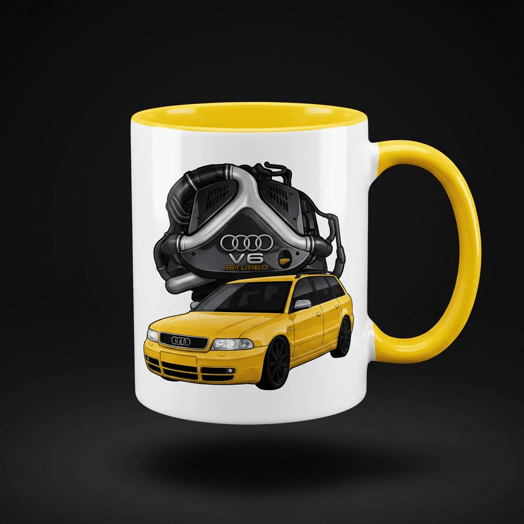 TASSE MIT MOTIV AUDI S4 B5