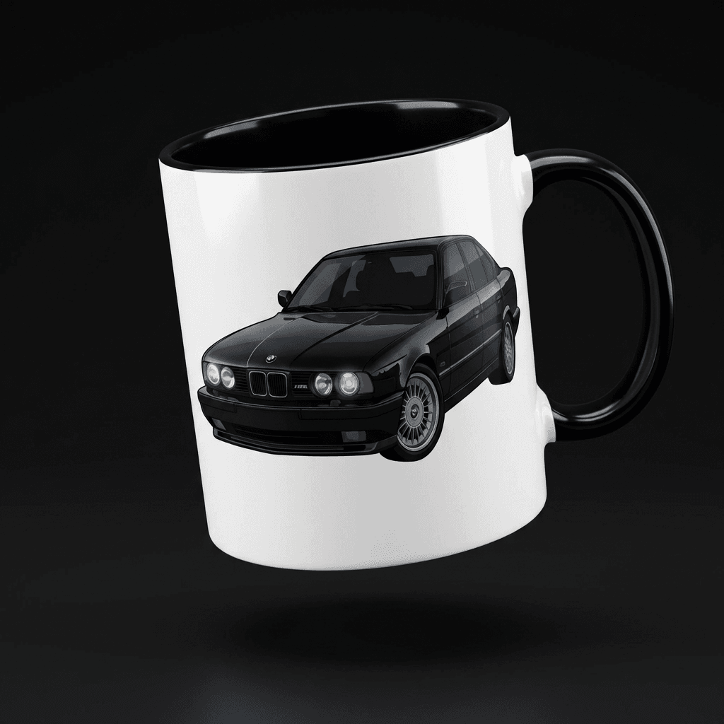 BMW E34 TASSE MIT MOTIV – BLACK. EDITION
