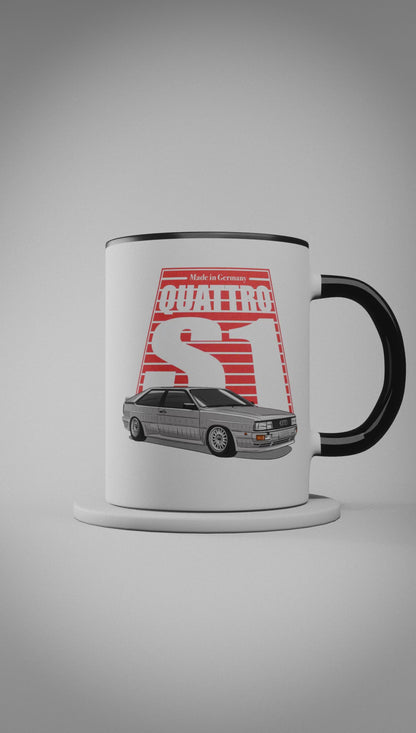 TASSE MIT MOTIV AUDI QUATTRO S1